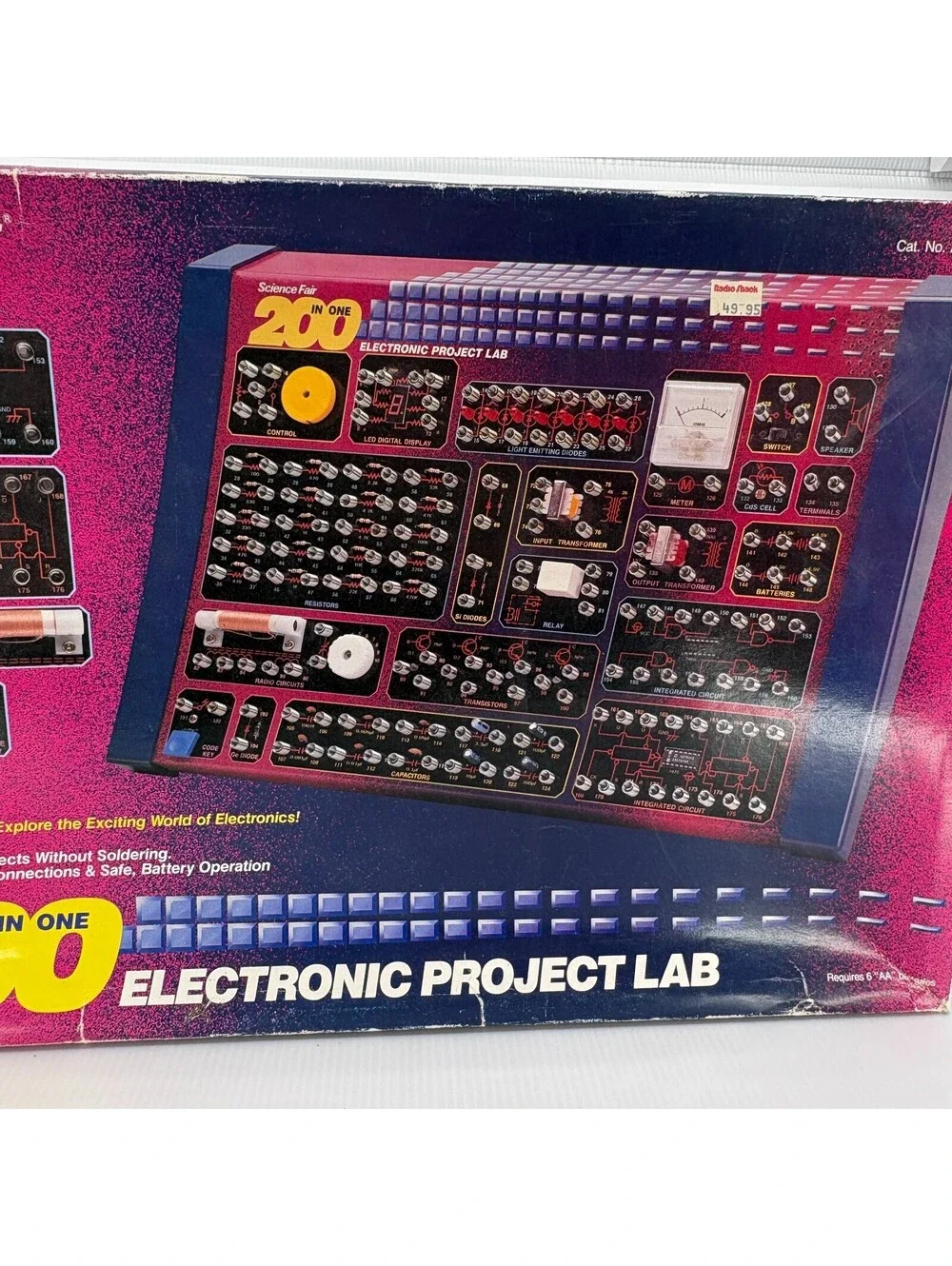 Science Fair Vintage 200 In One Electronic Project Lab 28-262 Manual Wire